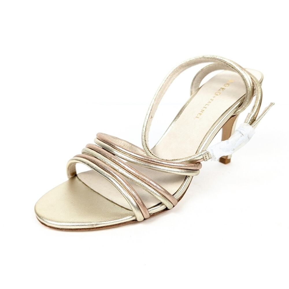 Koko + Palenki Multi Metallic Double Strap Odin Heels Size 7